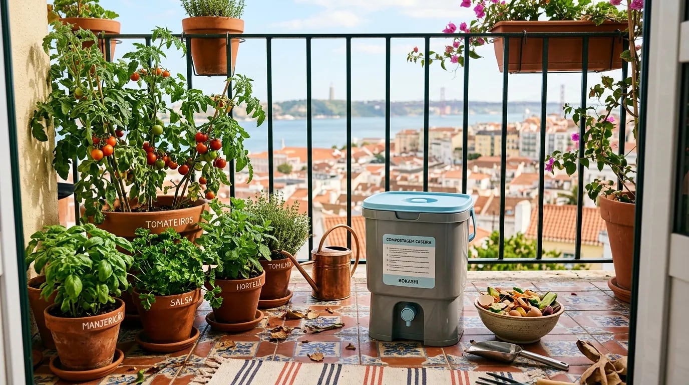 Bokashi em Apartamento: O Método de Compostagem Japonesa Sem Cheiros para Criar o Melhor Adubo para Vasos de Varanda