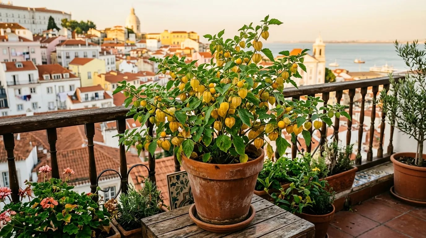 Como Cultivar Physalis em Vaso na Varanda: A Fruta Dourada dos Andes que Produz Centenas de Bagas Doces no Apartamento